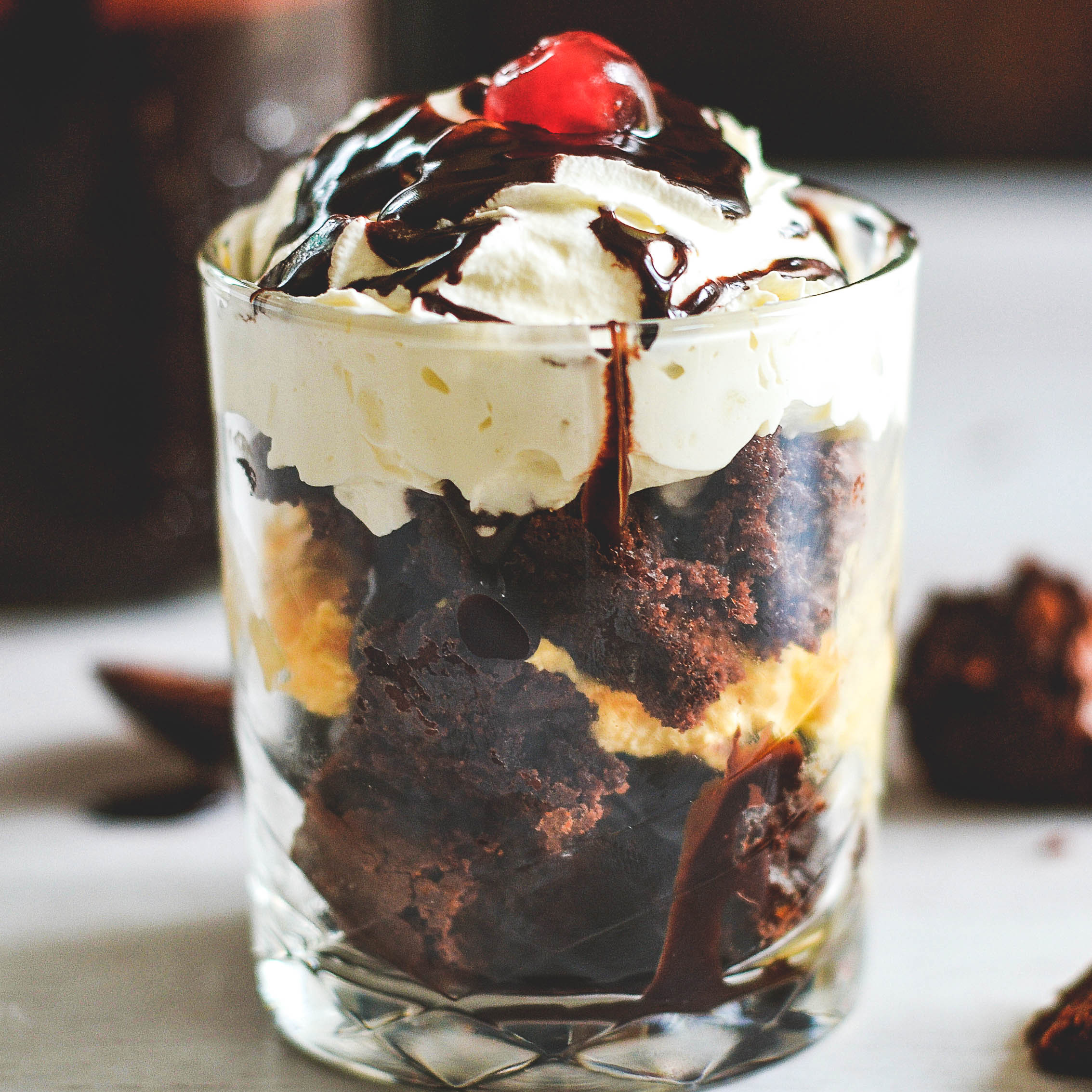Fudge Brownie Sundae